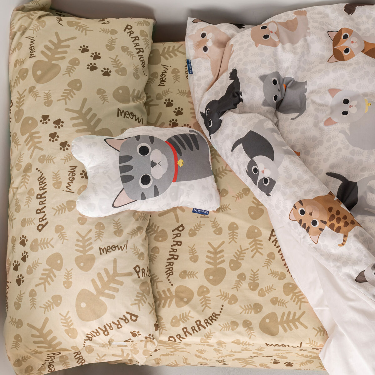 Drap housse HappyFriday MR FOX Multicouleur 105 x 200 x 32 cm